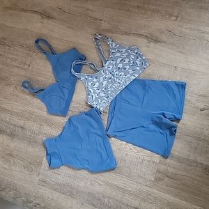 Dance France vintage workout shorts and sports tops